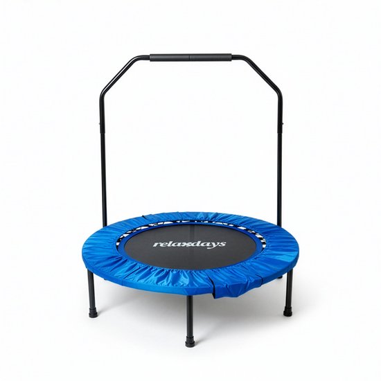 Fitness trampoline - Ø102 cm - opvouwbaar - blauw