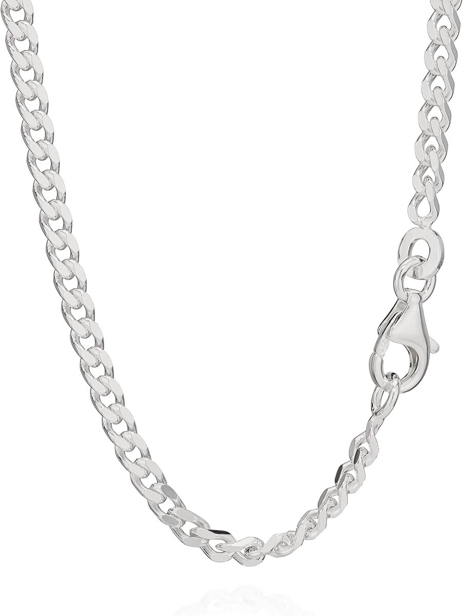 Sterling Zilveren Pantserketting voor Heren en Dames - Tijdloos en Stijlvol - 2,5 mm Breed