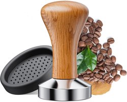Caffè Tamper 51 mm – Hoogwaardige Koffiestamper met Siliconen Kussen en Afneembaar Design