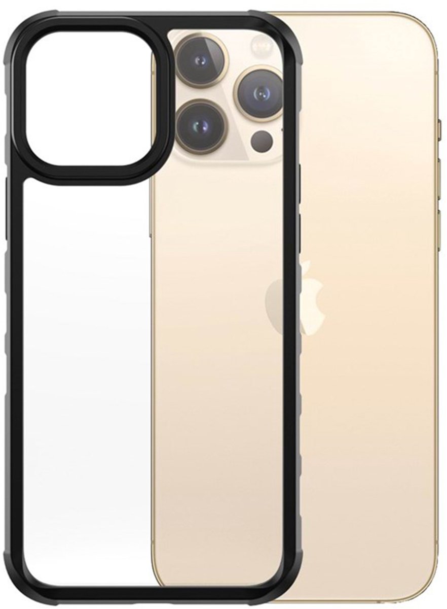 PanzerGlass SilverBullet ClearCase geschikt voor Apple iPhone 13 Pro Max - Zwart