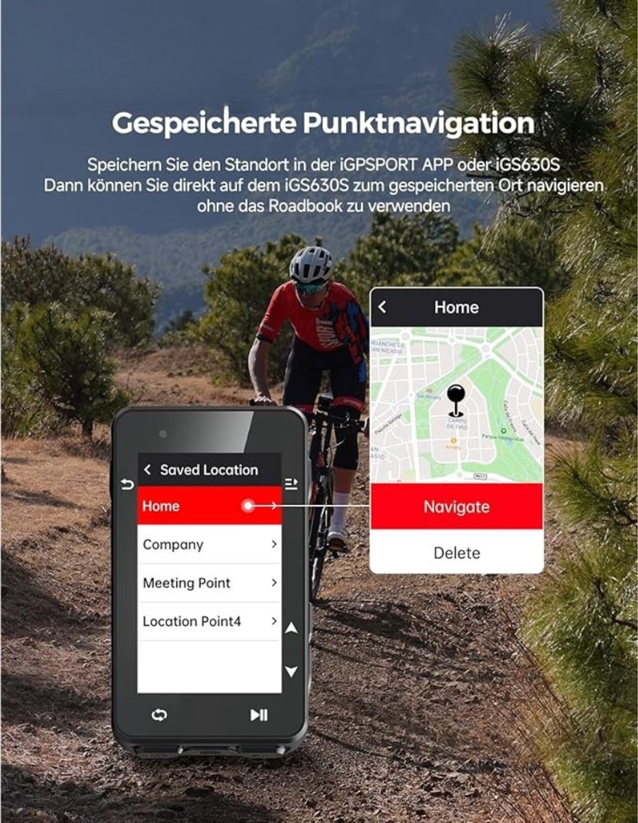 MMP® Fietsnavigatie - Navigatie - Zwart - 6cm x 15cm x 51cm
