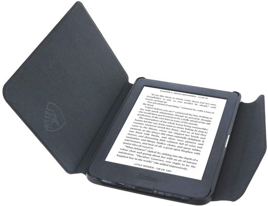 Sleepcover Geschikt voor Kobo Nia Cover Hoesje Zwart - ereader hoesje - cover — afbeelding 5