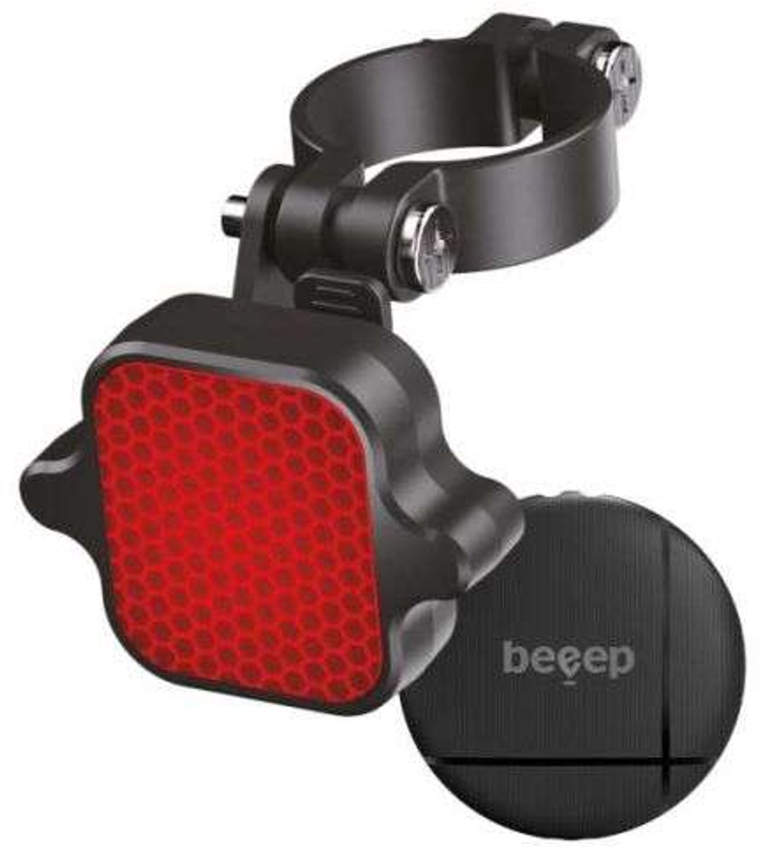 Beeep OneTag Apple Find My & Android Tracker Black & Bicycle Reflector