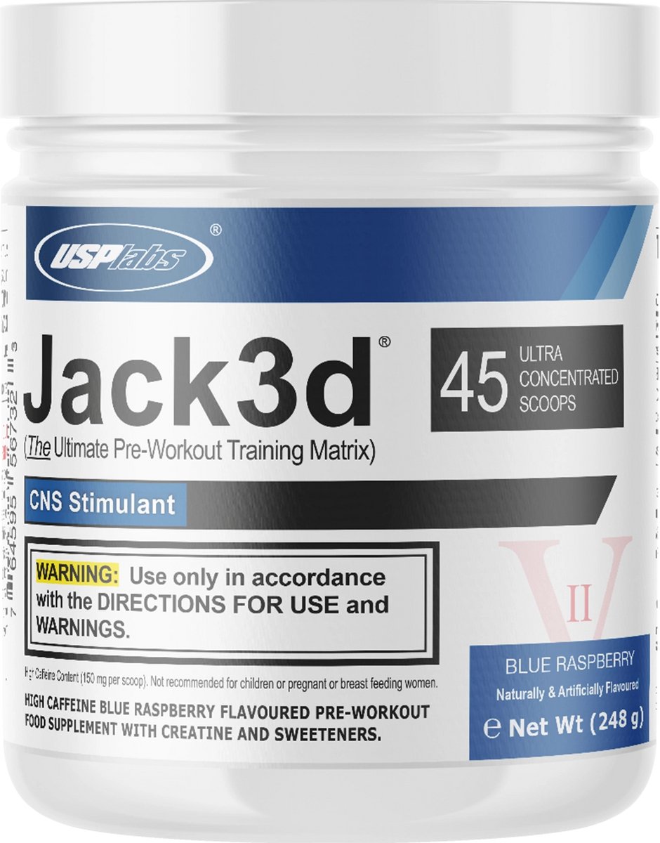 Jack3d Advanced - 45 servings - Blue raspberry
