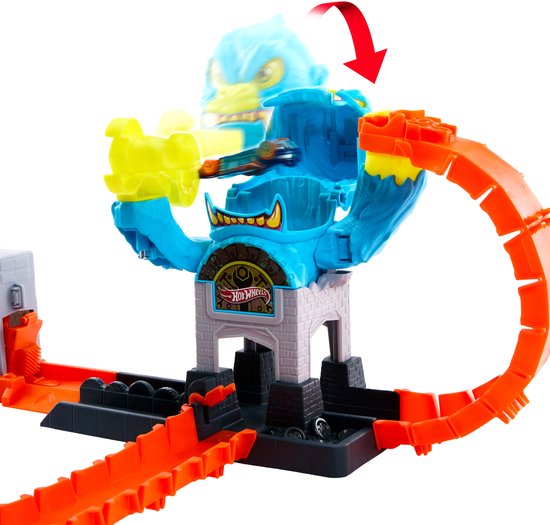 Hot Wheels City Gorilla Aanval speelset en speelgoedauto van Merkloos — afbeelding 2
