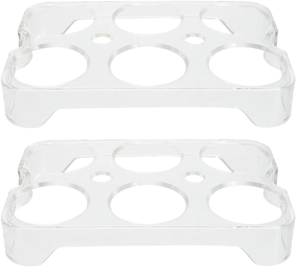 Praktische Egg Tray - 2pcs Duurzame Eierenhouder - Koelkast Eieren Opslag Tray