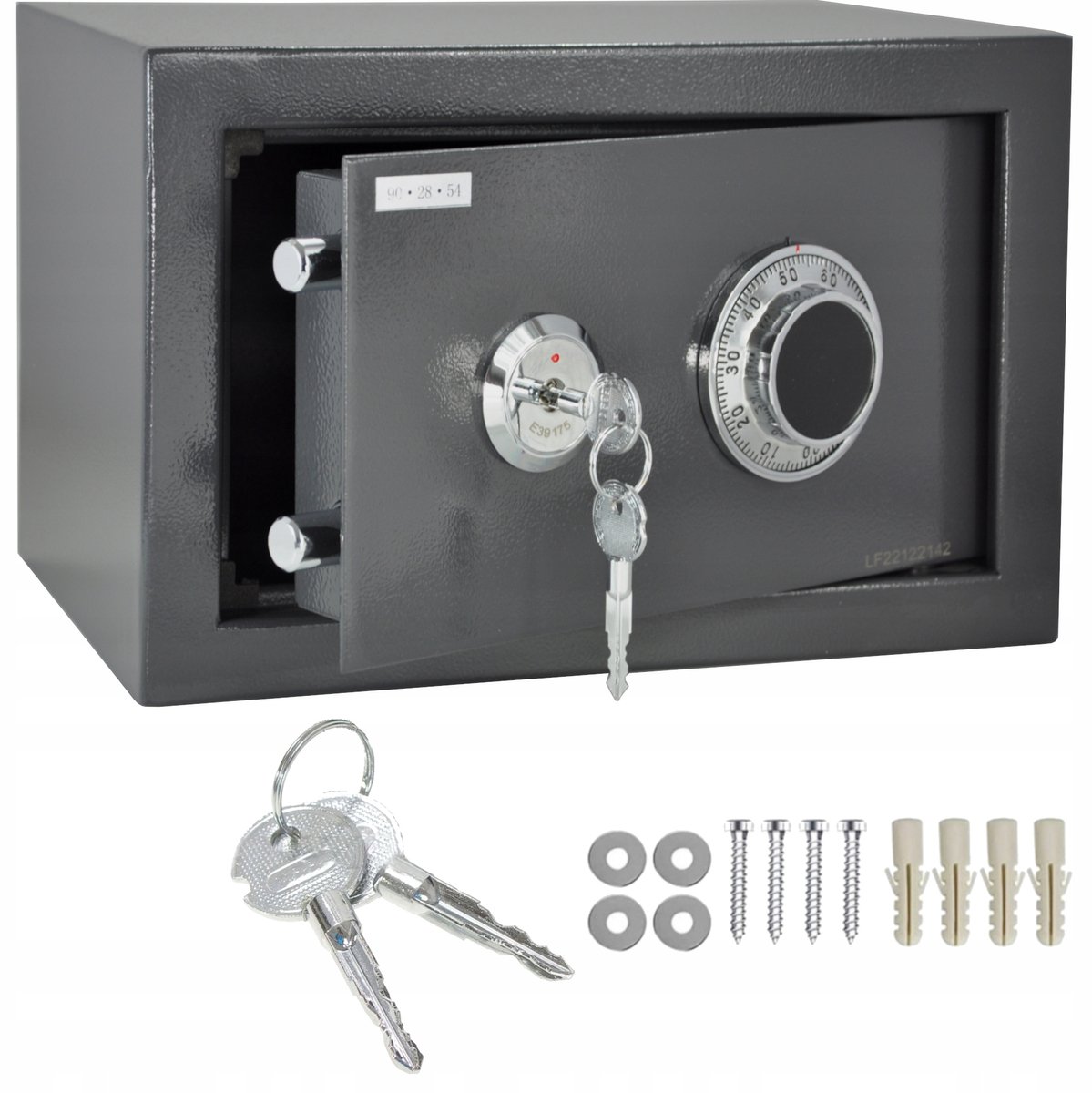 Mechanische codekluis met draaiknop - 6 kg - Inclusief 2 sleutels