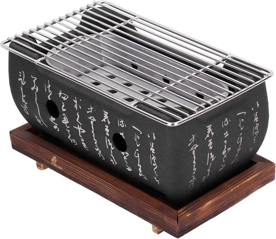 Mini Huishoudelijke Aluminium Houtskool Grill - BBQ Grill Accessoires - Draagbare Voedselplaat Gereedschap - Ronde Aluminium Hibachi Tool voor Kamperen en Binnengebruik van MINI — afbeelding 5