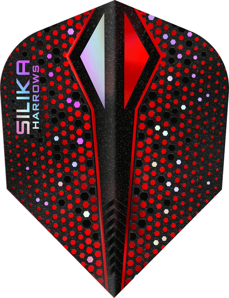 Harrows Silika X Color Shift Red NO6 Tough Crystalline Coated - Dart Flights