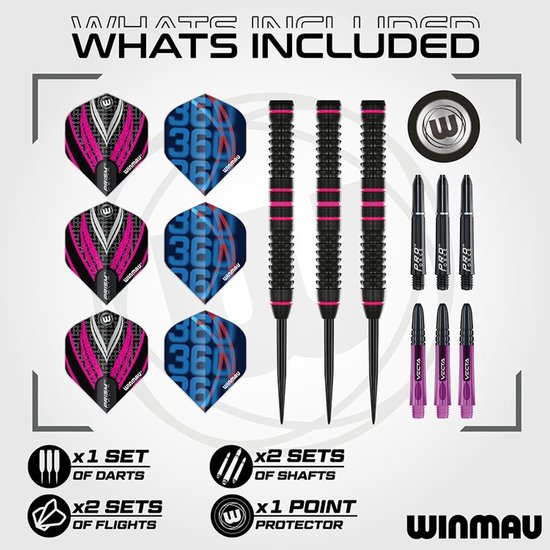 Winmau Team 360 Rebecca Allen 90% - Dartpijlen van Merkloos — afbeelding 3
