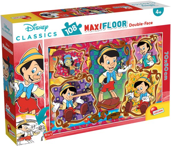 Lisciani - Puzzel - Disney Pinocchio - Maxi vloerpuzzel 108 stuks