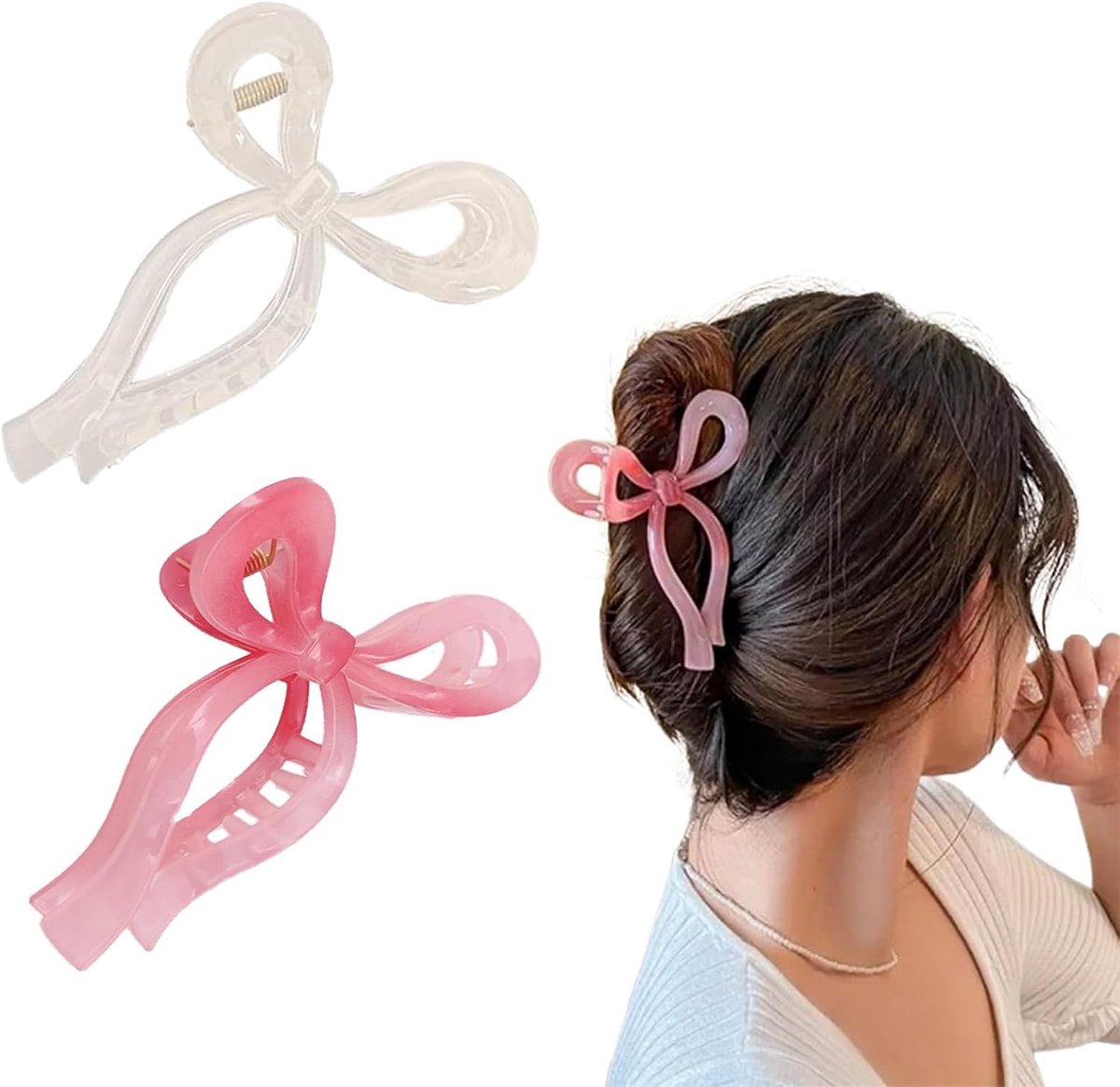 Claw Clips voor Dikke Haar - Haar Bows voor Meisjes - Haarspelden - Trend Clips - Bows
