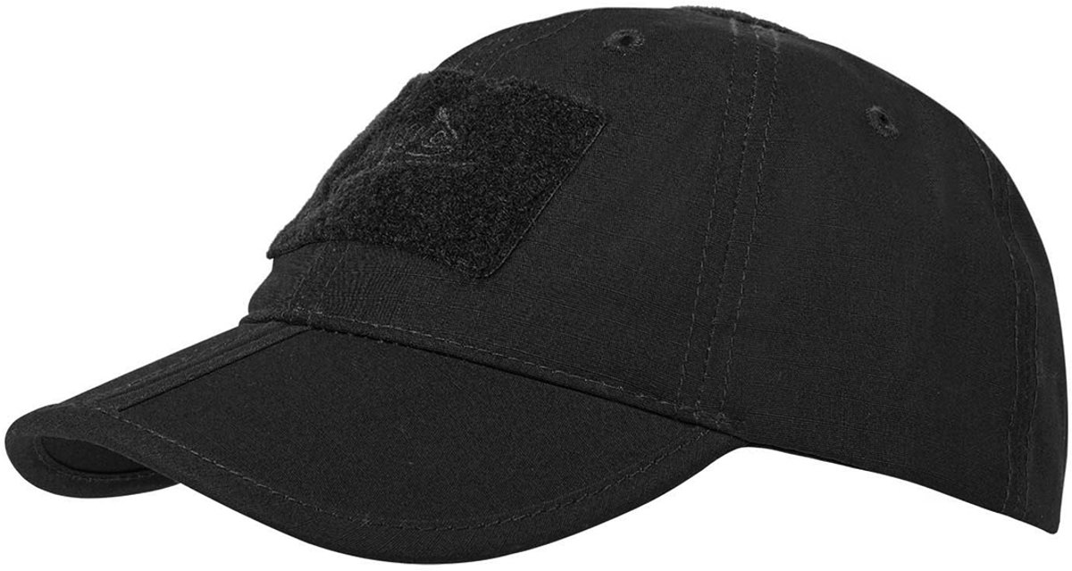 Helikon-Tex Baseballcap Opvouwbaar Rip-Stop Zwart