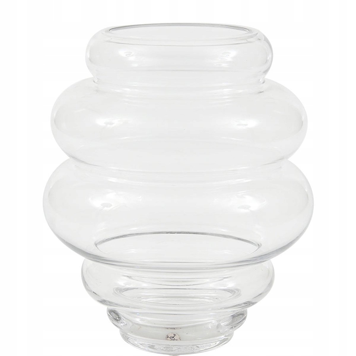 Transparante Glazen Vaas Decoratief 24x20,5 cm