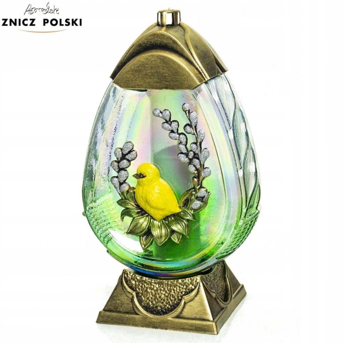 Grote Groene Paas Kaarsenhouder Kip - 32.5cm