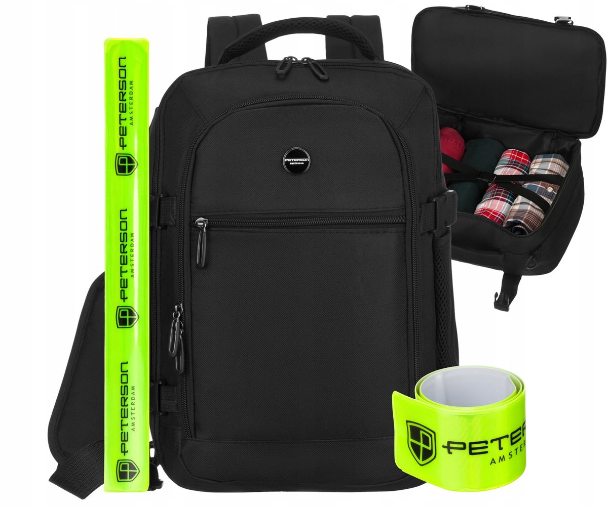 Handige handbagage rugzak 40x20x25 cm, ideaal voor vluchten