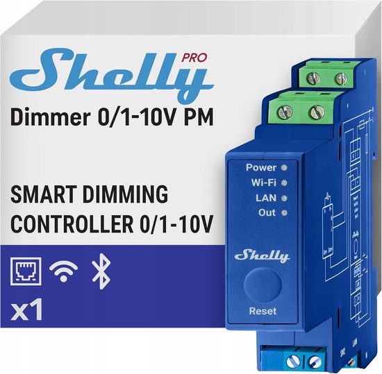 Shelly Pro Dimmer 0/1-10V PM: Slimme Verlichtingsregelaar met ...