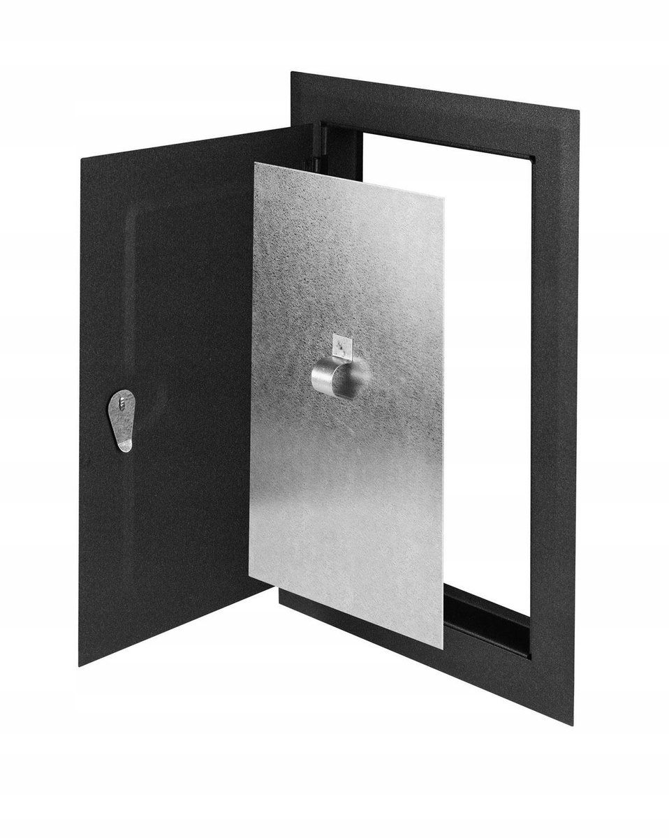 Awenta Kachelhaan 14x14 cm Antraciet - Rookkanaal Deur