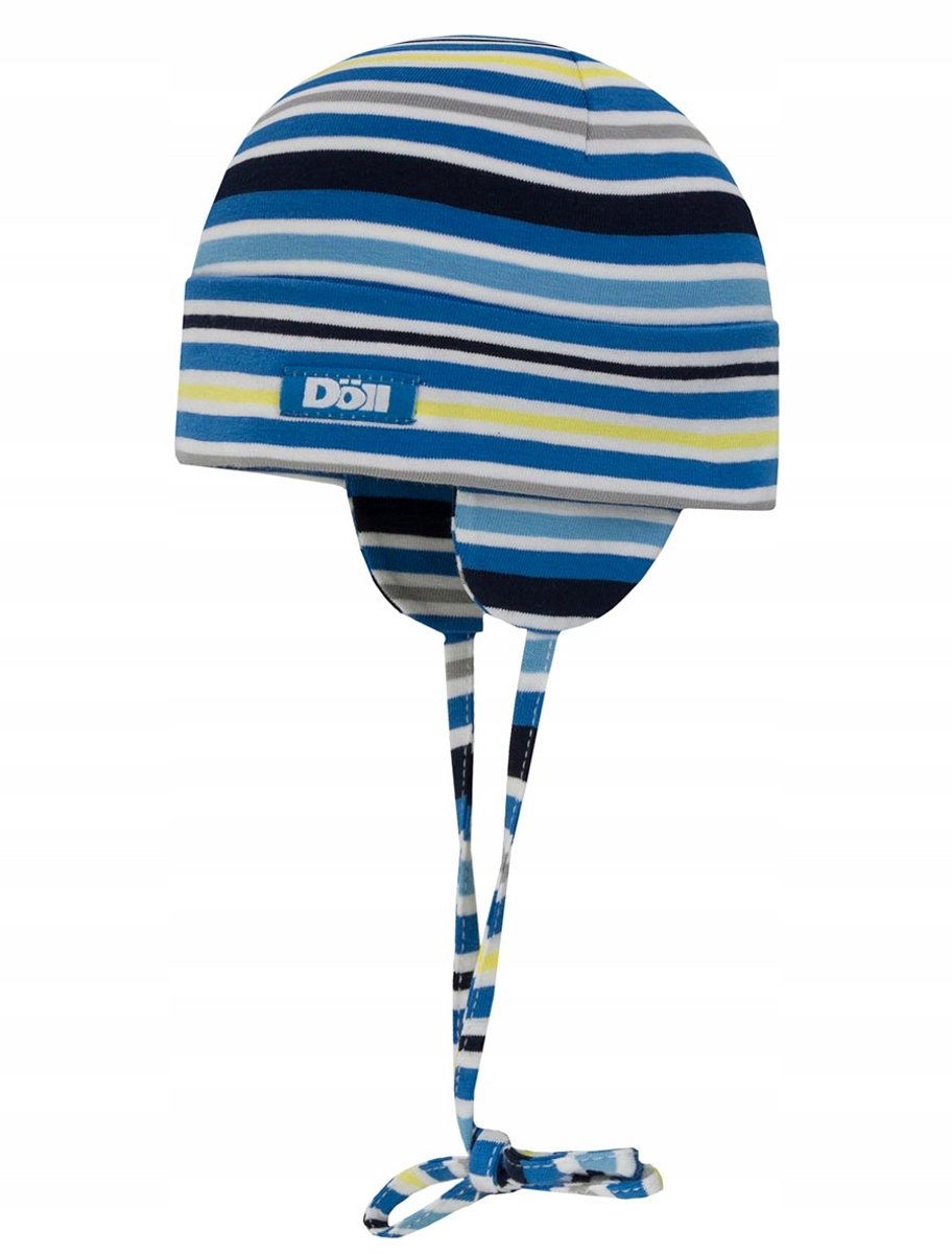 Döll Jongens Muts Gestreept Blauw Maat 47