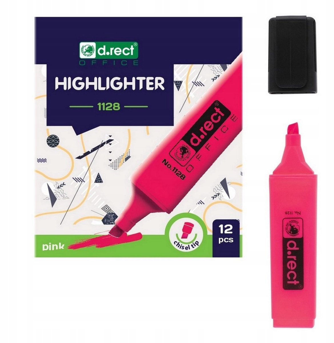 D.RECT 1128 Markeerstift Roze, 2-5 mm, 1 Stuk