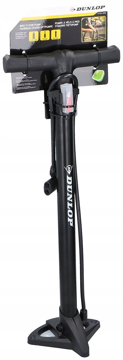 Dunlop Vloerfietspomp 12 Bar - Zwart — afbeelding 4