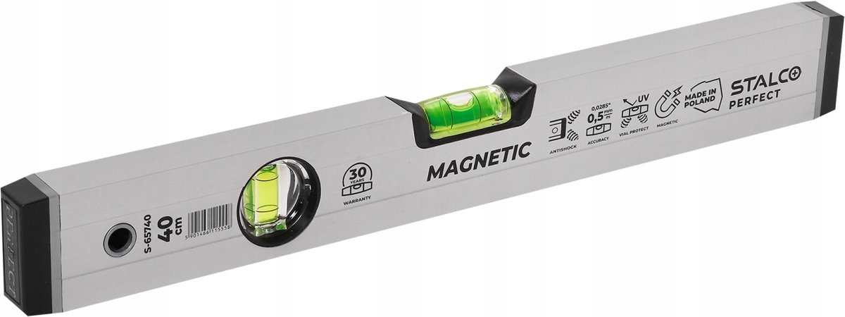 Stalco Perfect Aluminium Waterpas 40 cm met Magneet