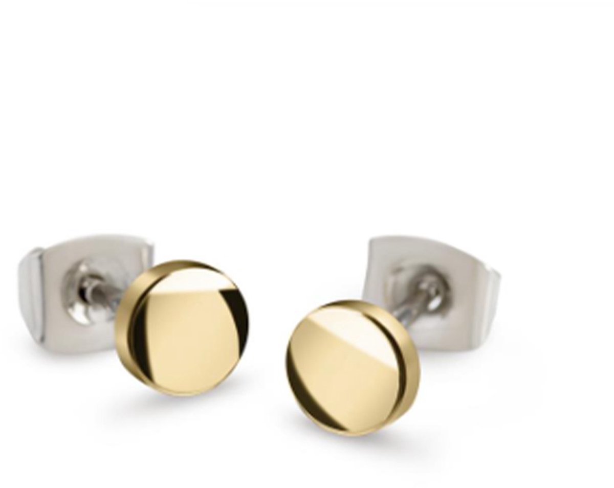 Boccia Titanium 05064-02 Dames Oorbellen - Oorknopjes - Sieraad - Goudkleurig - 5 mm breed - 5 mm lang