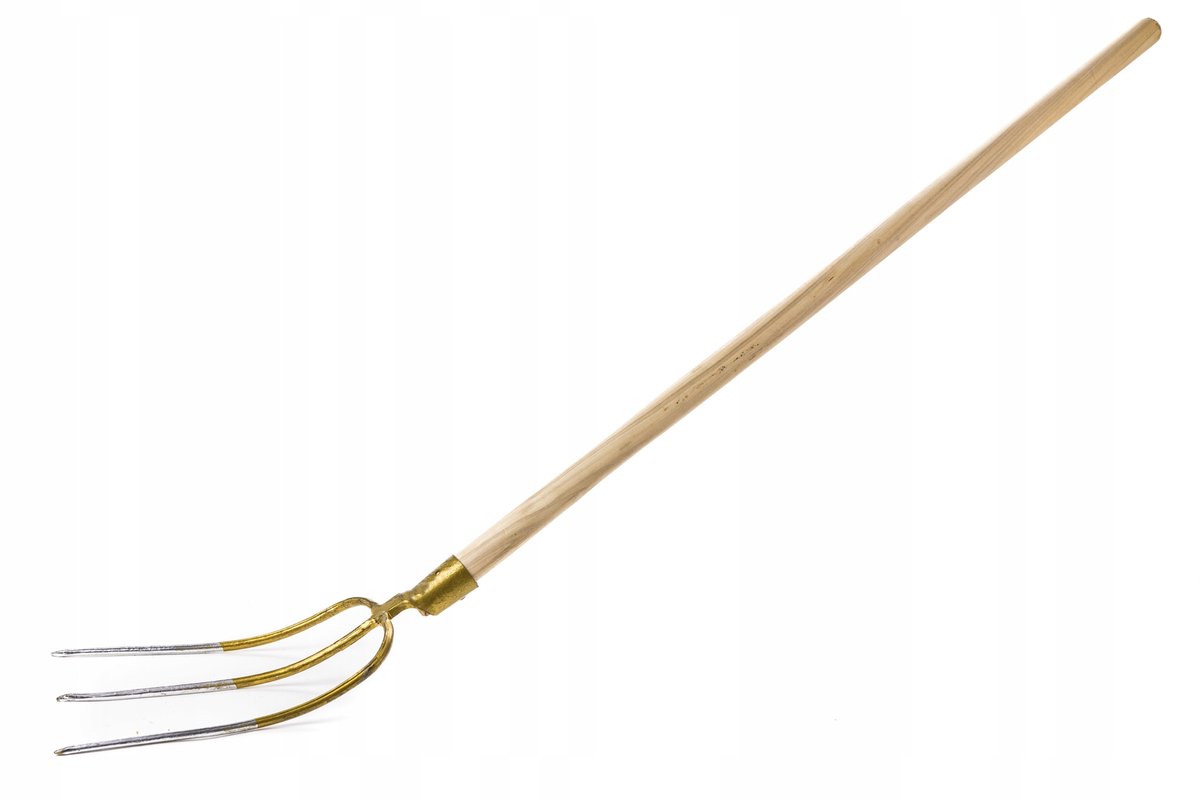 Kotarbau 3-tandige mestvork met houten steel