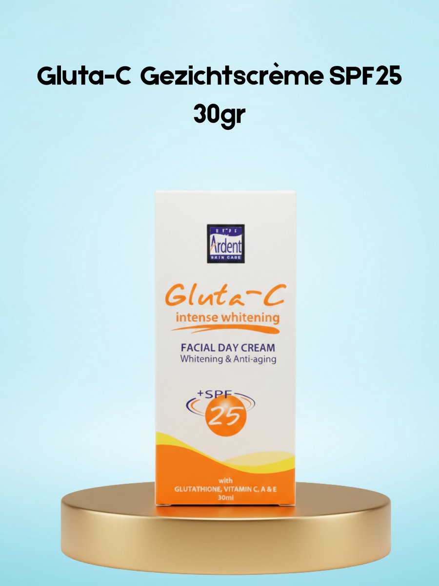 Gluta C Gezichts dag crème met Gratis Gluta C zeep 60 gram