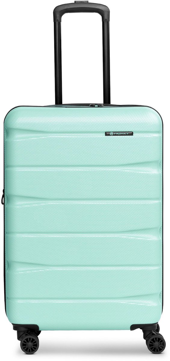 Franky Munich 4.0 4 wielen Trolley M 66 cm met uitbreidingsplooi - Harde bagage - TSA slot - mint shiny