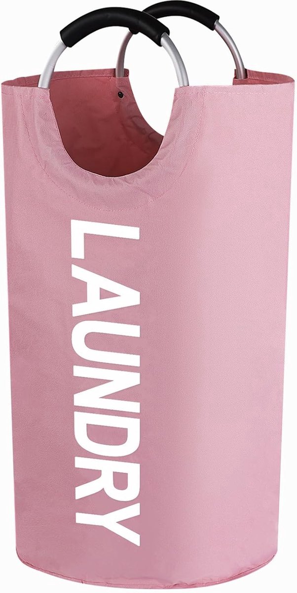 Stunq® Opvouwbare Wasmand met Grote Capaciteit en Handvatten - Roze