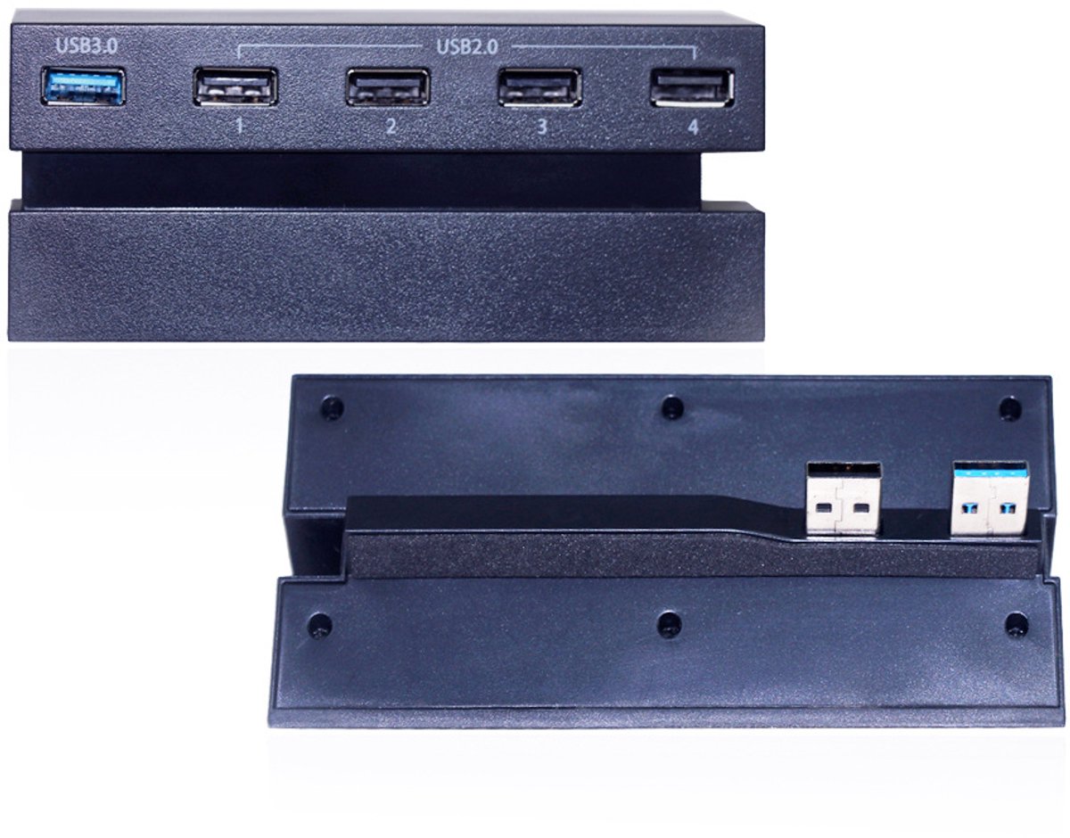 Geschikt voor PS4 USB 2.0/3.0 Converter 2 naar 5" USB Extender PS4 Splitter 2 naar 5" Interface Expander