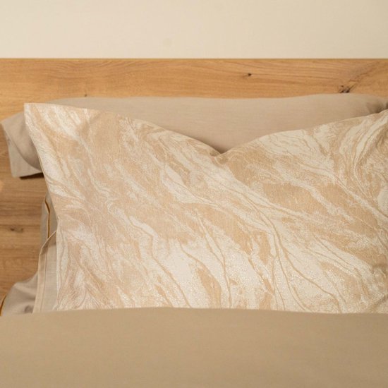 Kayori Nachi Dekbedovertrek Katoen & Tencel - 140x200-220 + 1 sloop - Eenpersoons - Parelmoer van Kayori — afbeelding 3