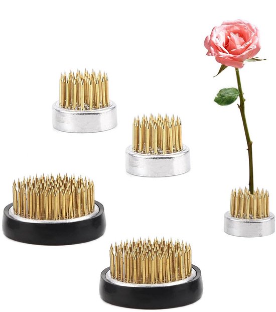 Foto: Benodigdheden voor bloemstukken bloemstukbodems gereedschap voor het bevestigen van bloemstukken voor bloemdecoratie geschikt voor tuinen hotels en woonaccessoires verpakking van 4 stuks 2 3 cm x 2 3 4 cm x 2 speldlengte 1 1 cm