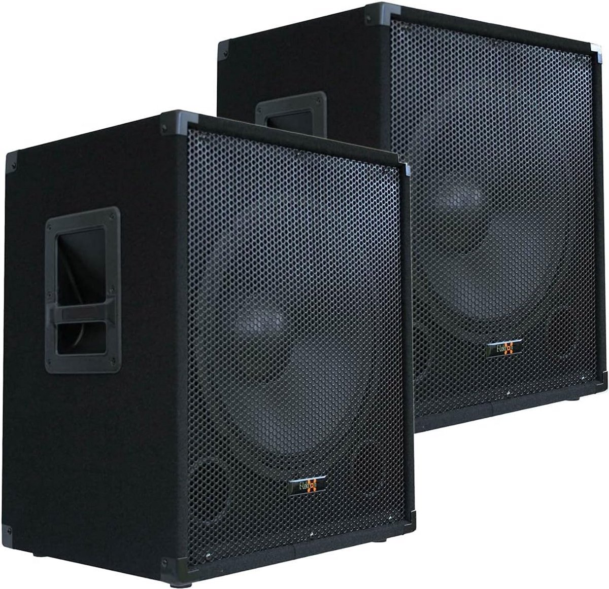 Passief PA Subwoofer Paar - 2x 15 Inch Bass Luidsprekers 1200W Totaal