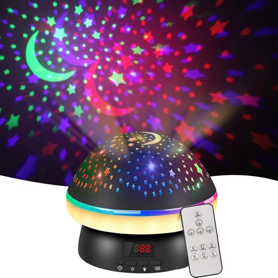 Sterrenhemel Projector Nachtlamp voor Kinderen met Afstandsbediening en Timer — afbeelding 4