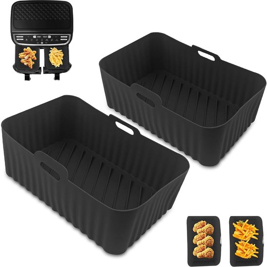 Siliconen vorm voor heteluchtfriteuse, airfryer siliconen, 20 cm x 20