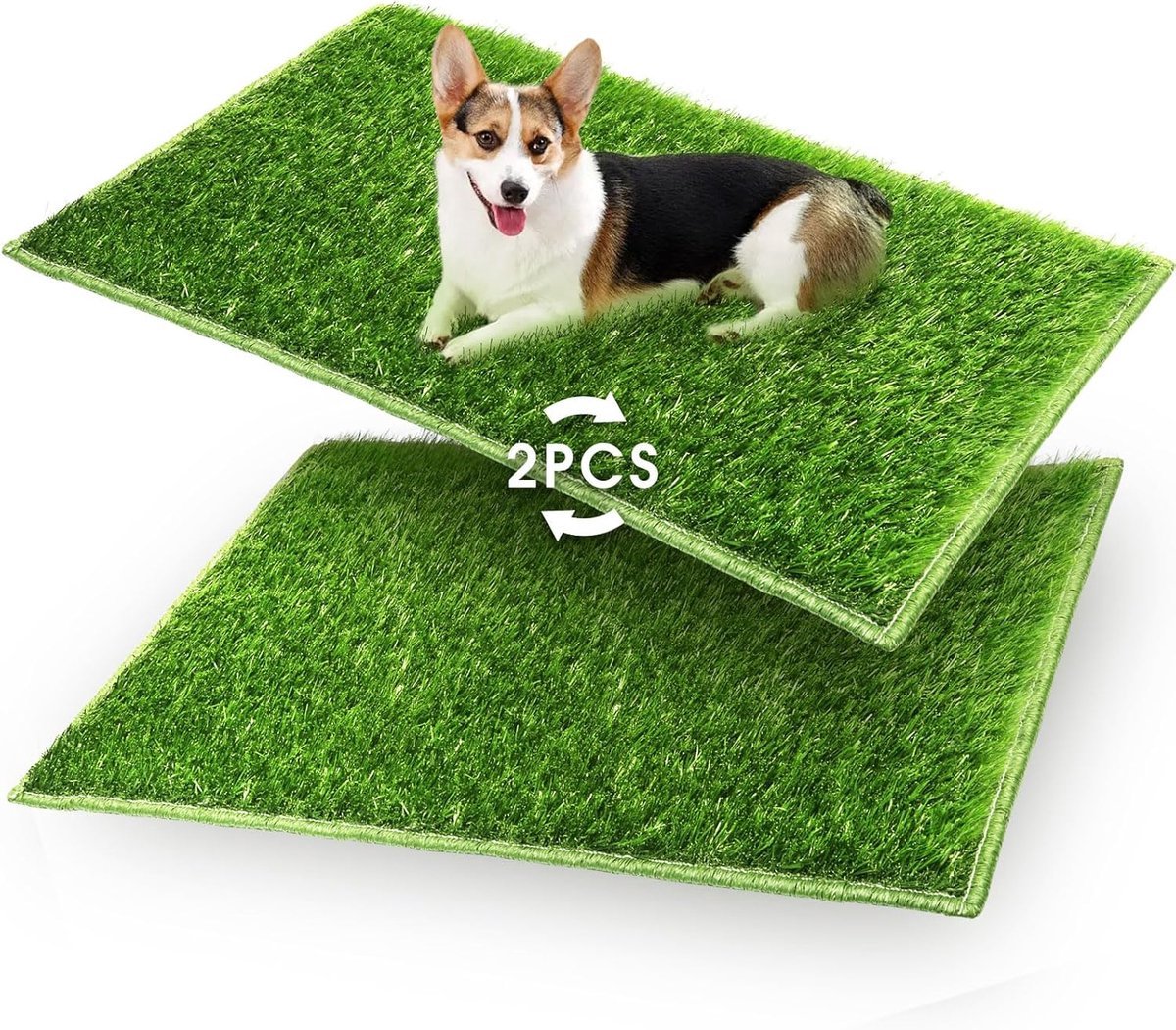 Stunq® Realistisch Kunstgras Mat voor Honden - Geschikt voor Binnen en Buiten, Makkelijk Schoon te Maken