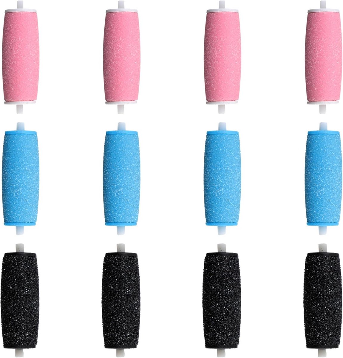 12 Stuks Universele Eeltverwijderaar Opzetstukken - 2 Slijpgraden (Fijn & Extra Grof)