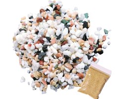 Decoratieve Kiezels en Natuurlijk Grind voor Planten, Vazen en Aquarium (1,1 kg)
