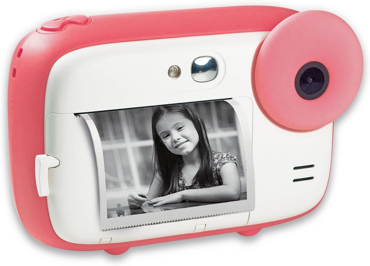 Kindercamera Directklaar Foto & Video met 3 Rollen Zwart-Wit Printpapier