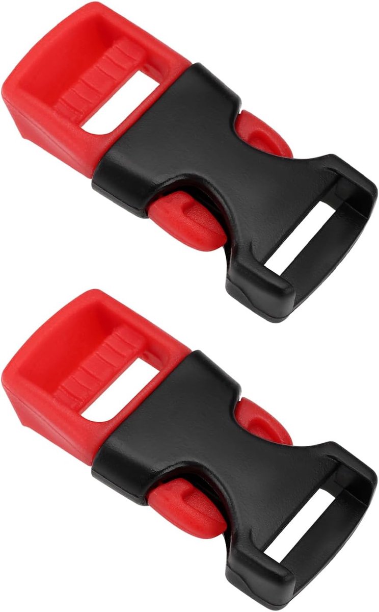 Daity Twee helmgespen - reserveonderdelen voor helmen - geschikt voor elektrische motoren - rolschaatsen - fietsen - mountainbikes en andere helmen (rood).