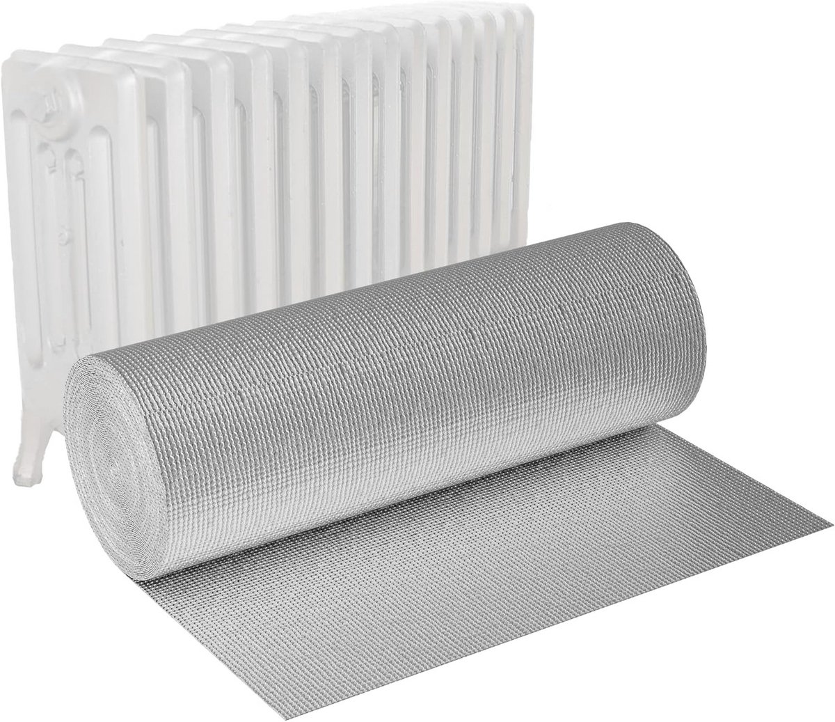 Isolatiefolie Dubbel Aluminium Luchtkussenfolie 30m² Warmte- en Geluidsisolatie voor Muur Dak Zolder
