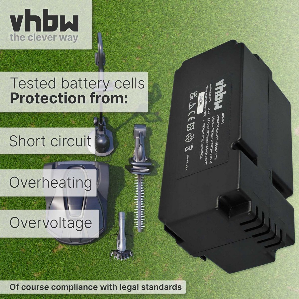 Hoogwaardige Vervangende Accu voor Robotmaaier Tuinmaaier - afbeelding 2