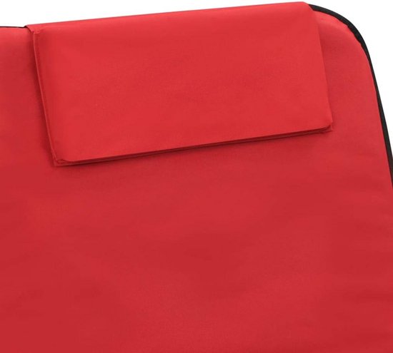 Set van 2 Opvouwbare Strandmatten met Rugleuning - Verstelbaar Strandbed - Rood - Lichtgewicht & Draagbaar - Voor Strand, Camping & Balkon — afbeelding 5