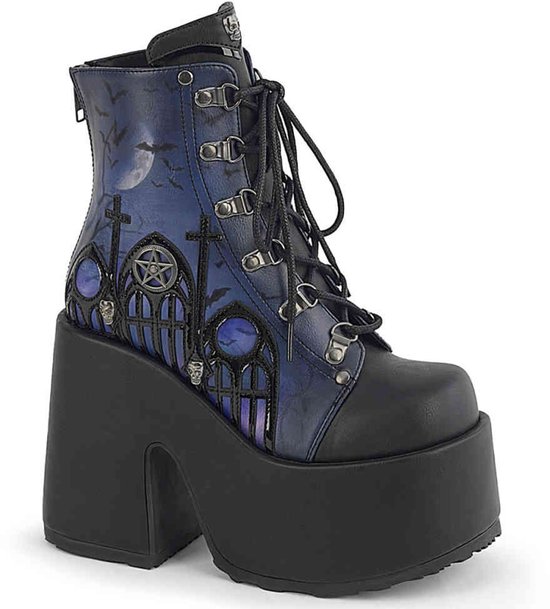 DemoniaCult - CAMEL203PT Plateau Laarzen - US 10 - 40 Shoes - Zwart