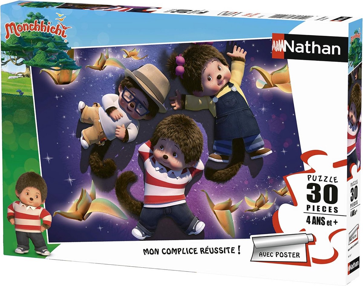 Puzzel 30 Stukjes Tsurus Monchhichi Kinderen - Educatief Spel Voor Ontwikkeling Vanaf 4 Jaar