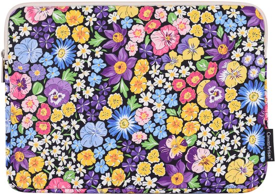 Laptophoes 13 Inch GV – Laptop Sleeve - Geschikt voor Macbook Air & Pro – Botanical Garden