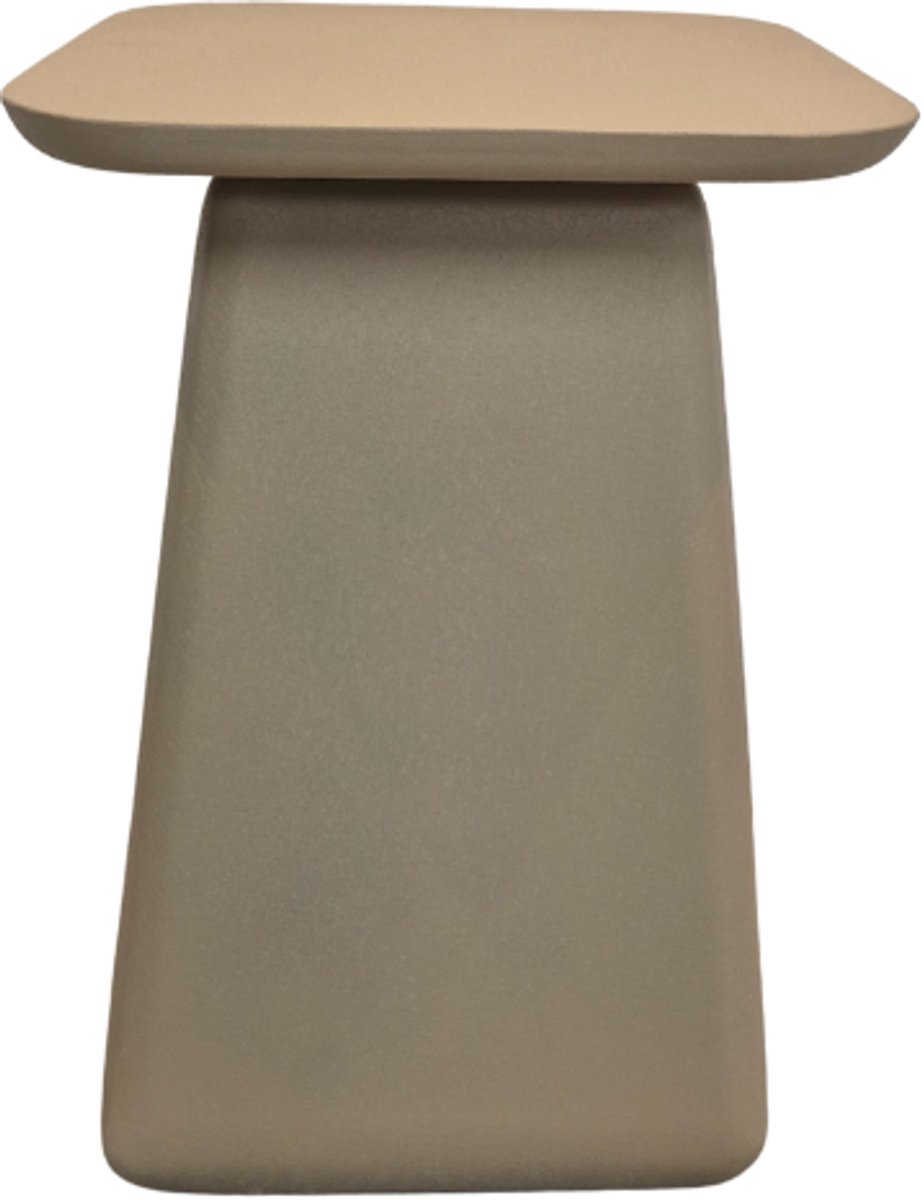 Deco4yourhome® - Salontafel - Bijzettafel - Vierkant - Taupe - Beige - Zand - Sandy - 40x40x58cm