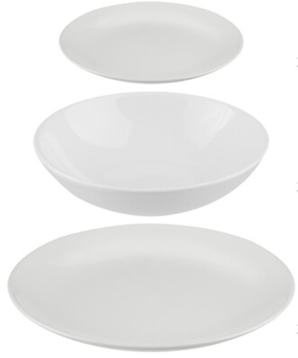 Serviesset Secret de Gourmet Wit Keramisch 18 Onderdelen